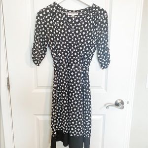 Black & white patterned dress